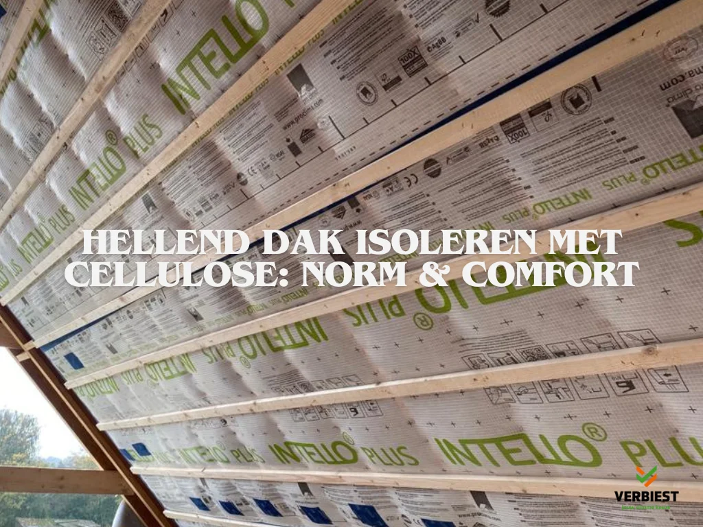 Hellend dak isoleren met cellulose: technisch correct én duurzaam bouwen in Vlaanderen