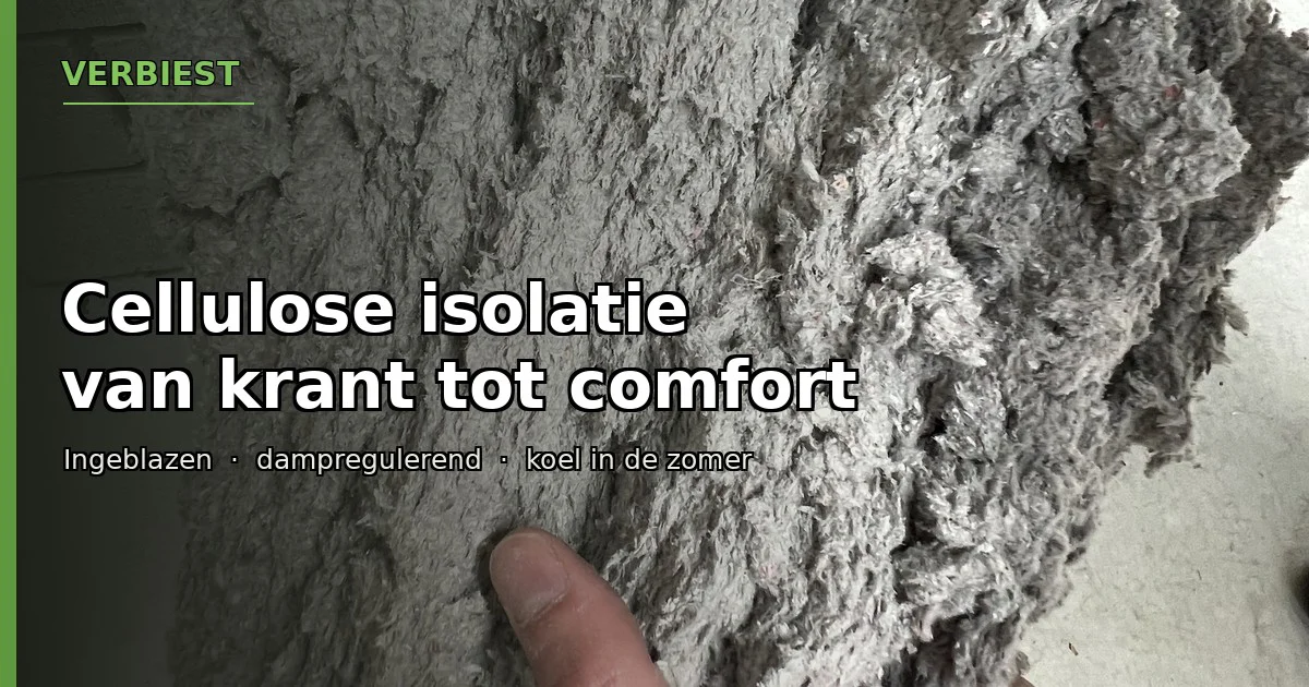 Ontdek cellulose isolatie: jouw sleutel tot duurzaam en veilig isoleren