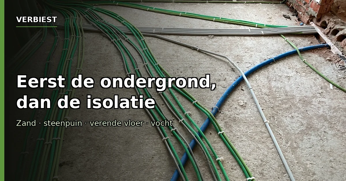 Vloerisolatie plaatsen zonder fouten!